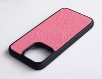 Deri iPhone Kılıf 12 Pro Max Pembe Togo