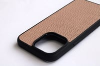 Deri iPhone Kılıf 12 Pro Max Pudra Togo