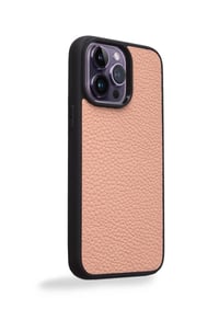 Deri iPhone Kılıf 12 Pro Max Pudra Togo