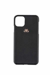 Deri iPhone Kılıf 12 Pro Max Siyah Saffiano Full Deri