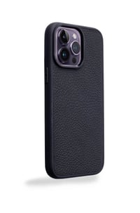 Deri iPhone Kılıf 12 Pro Max Siyah Togo