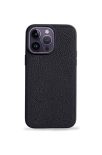 Deri iPhone Kılıf 12 Pro Max Siyah Togo