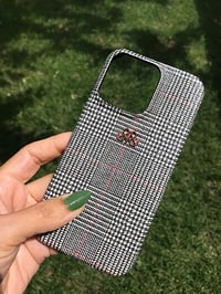 Deri iPhone Kılıf 13 Mini Ekose
