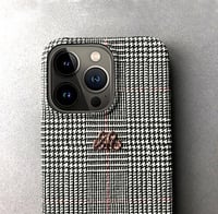 Deri iPhone Kılıf 13 Mini Ekose