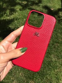 Deri iPhone Kılıf 13 Mini Kırmızı Togo
