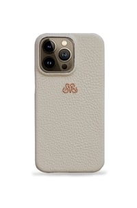 Deri iPhone Kılıf 13 Mini Krem Togo