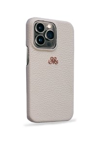 Deri iPhone Kılıf 13 Mini Krem Togo