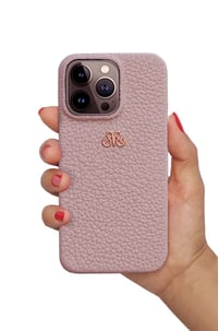 Deri iPhone Kılıf 13 Mini Pudra Togo