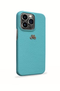 Deri iPhone Kılıf 13 Mini Turkuaz Togo