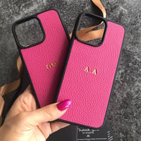 Deri iPhone Kılıf 13 Pro Max Fuşya Togo