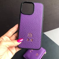 Deri iPhone Kılıf 13 Pro Max Mor Togo