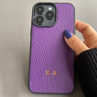 Deri iPhone Kılıf 13 Pro Max Mor Togo