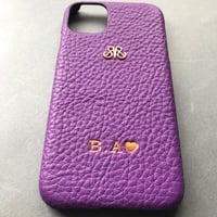 Deri iPhone Kılıf 13 Pro Mor Togo Full Deri