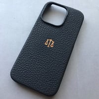 Deri iPhone Kılıf 13 Pro Siyah Togo