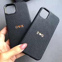 Deri iPhone Kılıf 13 Pro Siyah Togo