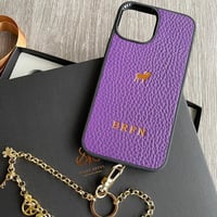 Deri iPhone Kılıf 14- iPhone Kılıf 13 Mor Togo