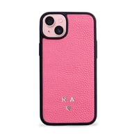 Deri iPhone Kılıf 14- iPhone Kılıf 13 Pembe Togo