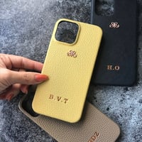 Deri iPhone Kılıf 14-13 Olive Togo Full Deri