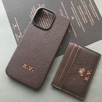 Deri iPhone Kılıf 14 Plus Kahve Togo Full Deri