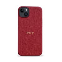 Deri iPhone Kılıf 14 Plus Kırmızı Togo Full Deri