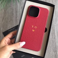 Deri iPhone Kılıf 14 Plus Kırmızı Togo Full Deri