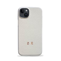 Deri iPhone Kılıf 14 Plus Krem Togo Full Deri