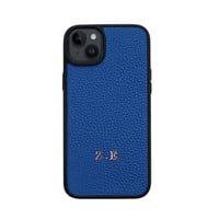 Deri iPhone Kılıf 14 Plus Mavi Togo