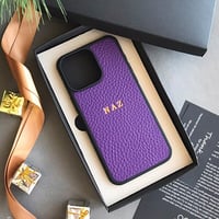 Deri iPhone Kılıf 14 Plus Mor Togo