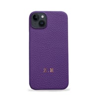 Deri iPhone Kılıf 14 Plus Mor Togo Full Deri