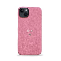 Deri iPhone Kılıf 14 Plus Pembe Togo Full Deri