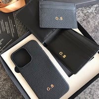 Deri iPhone Kılıf 14 Plus Siyah Togo