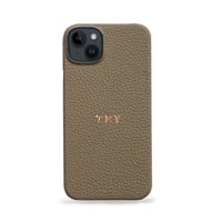 Deri iPhone Kılıf 14 Plus Vizon Togo Full Deri