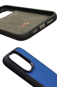 Deri iPhone Kılıf 14 Pro Mavi Togo
