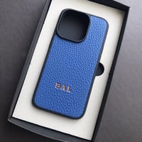 Deri iPhone Kılıf 14 Pro Mavi Togo