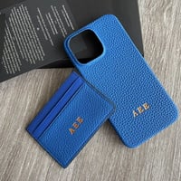 Deri iPhone Kılıf 14 Pro Mavi Togo Ful Deri