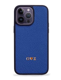 Deri iPhone Kılıf 14 Pro Max  Mavi Togo