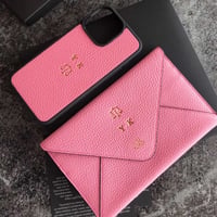 Deri iPhone Kılıf 14 Pro Max Pembe Togo