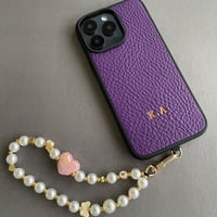 Deri iPhone Kılıf 14 Pro Mor Togo