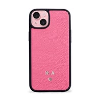Deri iPhone Kılıf 15 Plus Pembe Togo