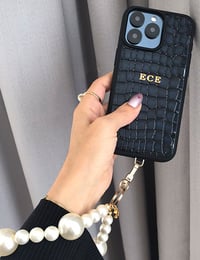 Deri iPhone Kılıf 15 Plus Premium Lacivert