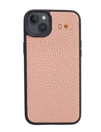 Deri iPhone Kılıf 15 Plus Pudra Togo