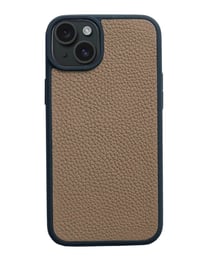 Deri iPhone Kılıf 15 Plus Vizon Togo