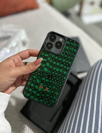 Deri iPhone Kılıf 15 Pro Max Premium Yeşil