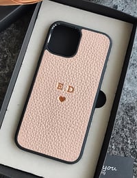Deri iPhone Kılıf 15 Pudra Togo