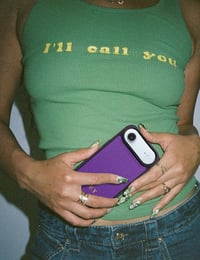 Deri iPhone Kılıf 16  Mor Togo