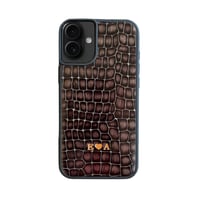 Deri iPhone Kılıf 16  Premium Füme