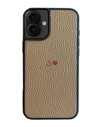 Deri iPhone Kılıf 16  Vizon Togo
