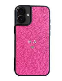 Deri iPhone Kılıf 16 Fuşya Togo