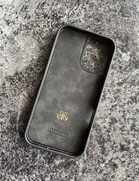 Deri iPhone Kılıf 16 Plus Premium Lacivert