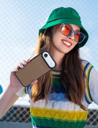 Deri iPhone Kılıf 16 Plus Vizon Togo